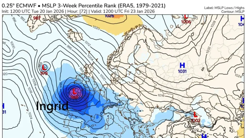 Impacto de la Borrasca Ingrid: Desafíos Meteorológicos y Consecuencias en España