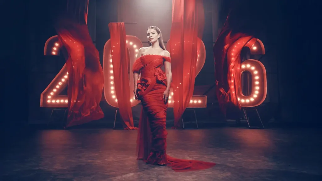 La Elegancia de Laura Escanes en las Campanadas: Un Vestido que Rinde Homenaje al Cine Clásico