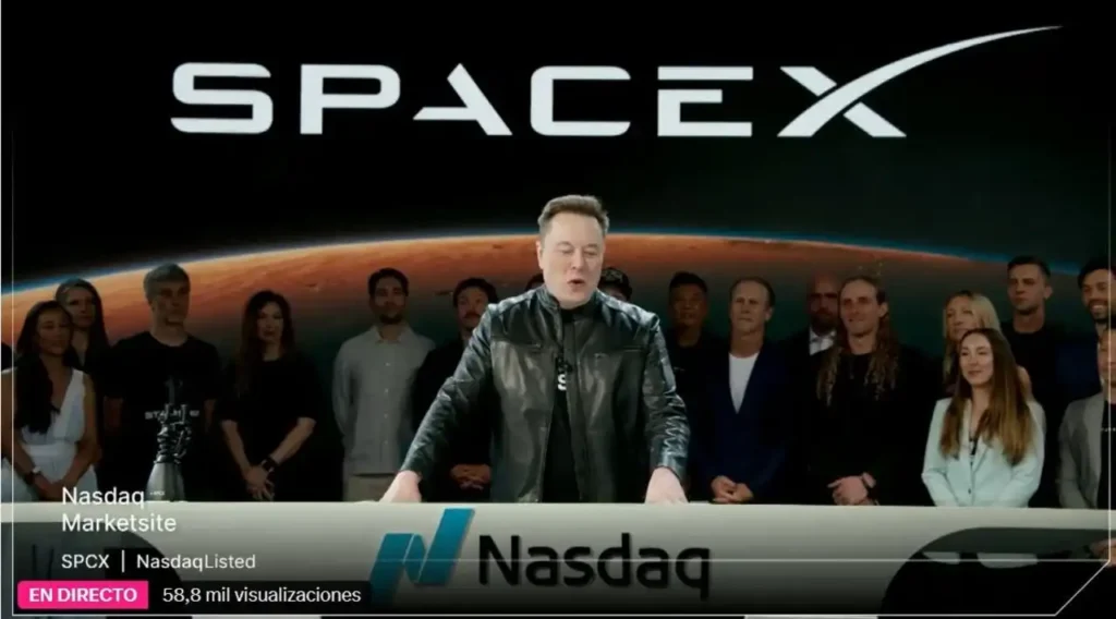 SpaceX en Nasdaq: mayor OPI de la historia y su impacto en el mercado tecnológico
