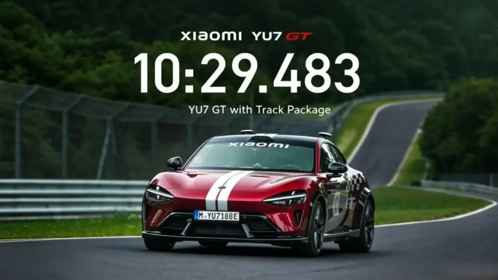 Xiaomi YU7 GT: primer coche autónomo en dar una vuelta completa al Nürburgring